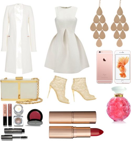 Christmas Dinner look by exotictrending featuring heeled bootiesWithChic white skater dress, 35 320 