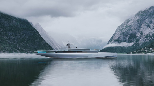 Asquared Naval Design megayacht concept Fluyt