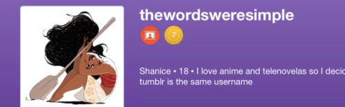 thewordsweresimple: Hey! It’s Shanice :D  Let’s get this show on the road! The plan for now is to: (
