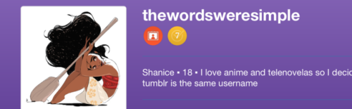 thewordsweresimple: Hey! It’s Shanice :D Let’s get this show on the road! The plan for now is to: (