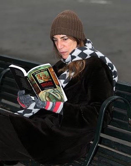 Patti Smith reading The Collected Poems of Wallace Stevens