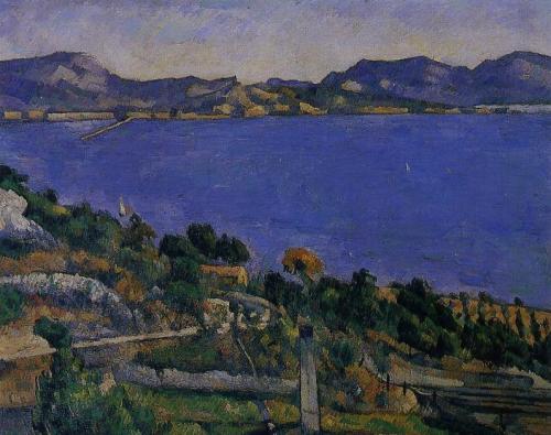 La Mer L'Estaque -  Paul Cézanne  1870L'Estaque, vue du golfe de Marseille»The Gulf of Marseilles Se