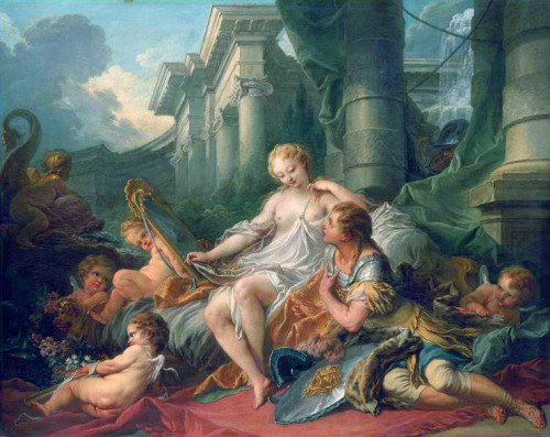 artist-francois-boucher:  Rinaldo and Armida, 1734, Francois BoucherMedium: oil,canvas
