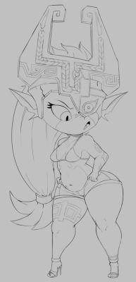 theterriblecon: purple-yoshi-draws: l-a-v is doing shortstack appreciation month and bullied inspired me into drawing some Midna. Exquisite! 