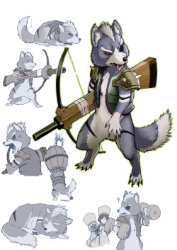 kogath:  Star Wolf (from Star Fox) as a Felyne