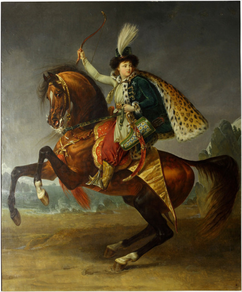 Equestrian portrait of Prince Boris Yusupov, Antoine-Jean Gros, 1809