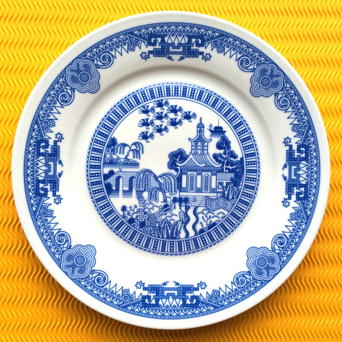 itscolossal: Calamityware: Disastrous Scenarios on Traditional Blue Porcelain Dinner Plates
