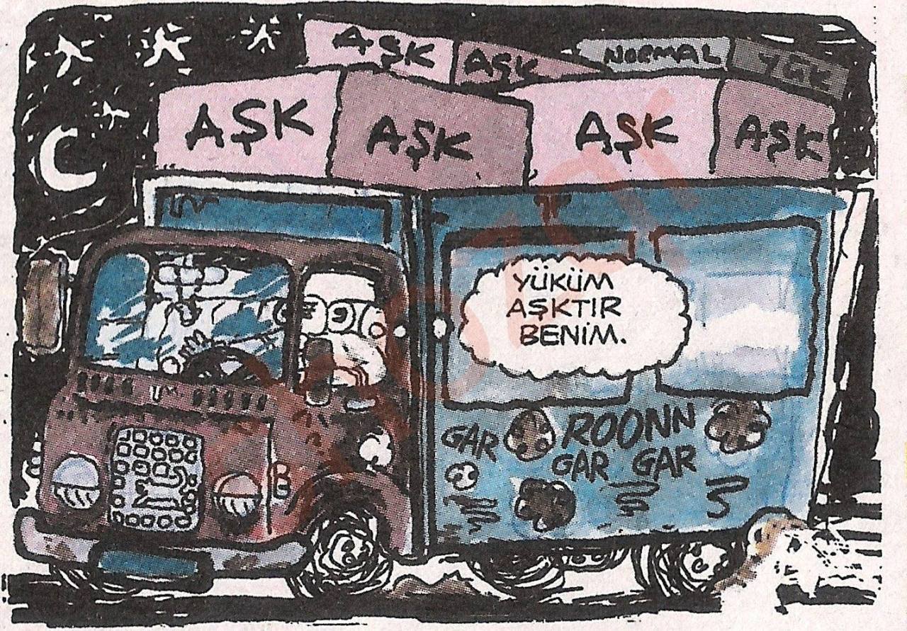 …yüküm aşktır benim.