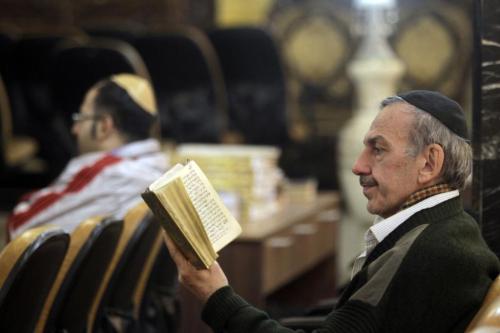 caryophylla:Photos of Iranian Jews in a synagogue in Tehran, Iran, participating in morning and Hanu