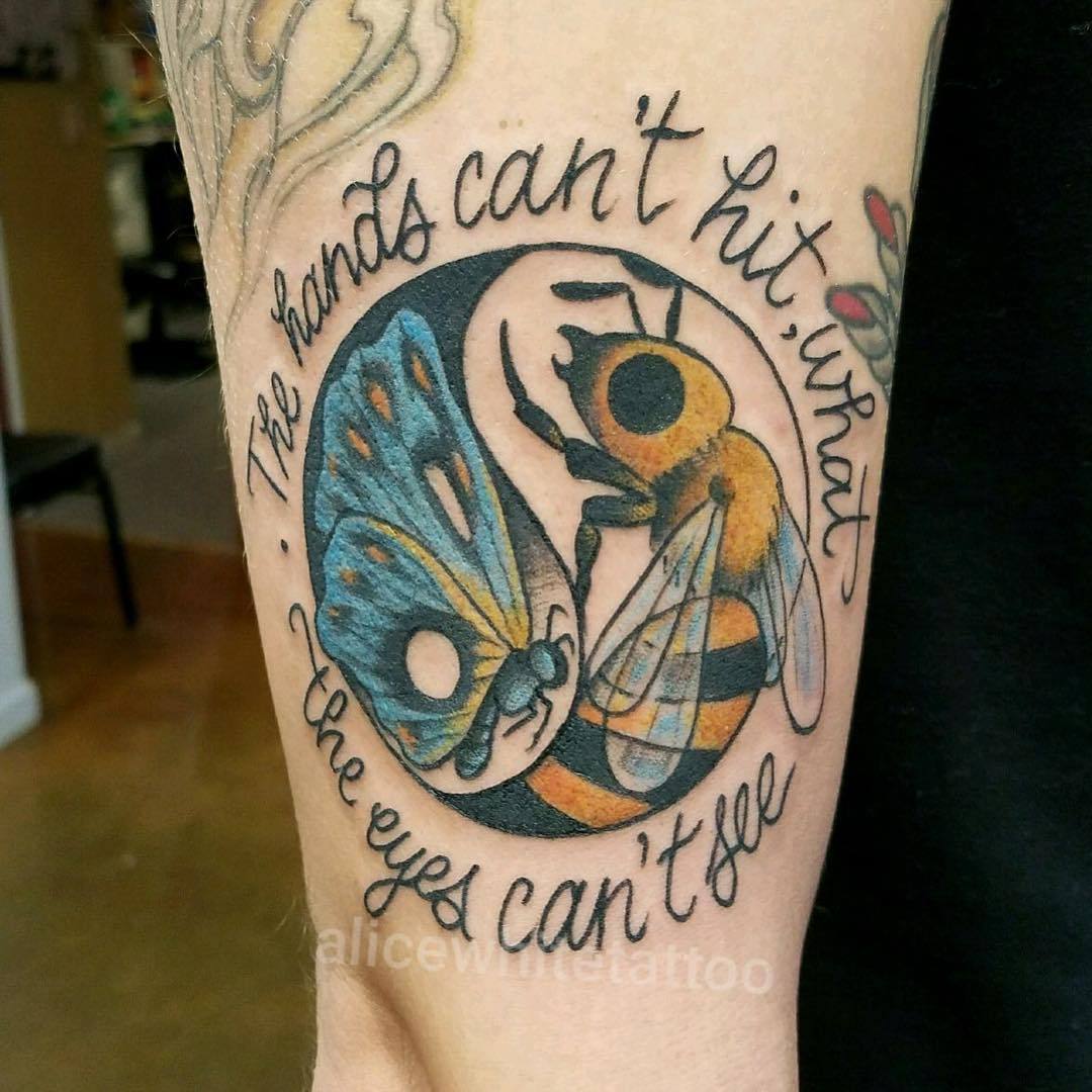 Coastline Tattoo Float Like A Butterfly Sting Like A Bee