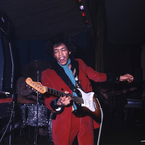 Jimi Hendrix performing at the Star Club in Hamburg on March 18, 1967.Photos by Friedhelm von Estorf