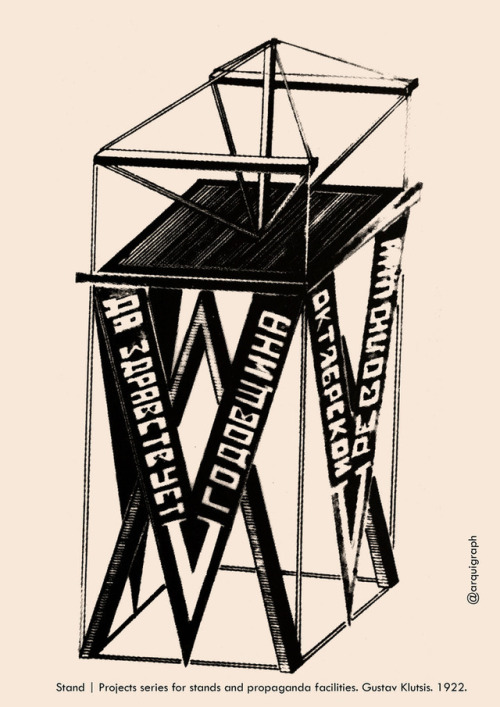 PrototypeGustav Klutsis. Projects series for stands and propaganda facilities. 1922Constructivism fl