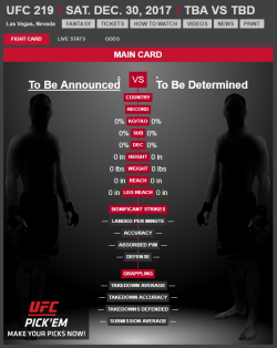 deathmatches:  cloacacarnage: ya know, i think the ufc is lowballing themselves by asking for 蹢 million for broadcast rights when theyre putting on this caliber of fight card tba is gonna beat the FUCK out of tbd… gonna see some CHUNKS in that octagon 