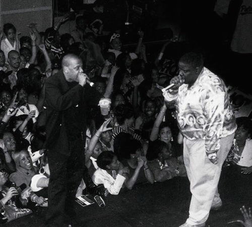 90shiphopraprnb: Jay-Z and Notorious B.I.G Legends of the game. 