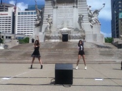5h-news:  Lauren and Camila on stage today. 