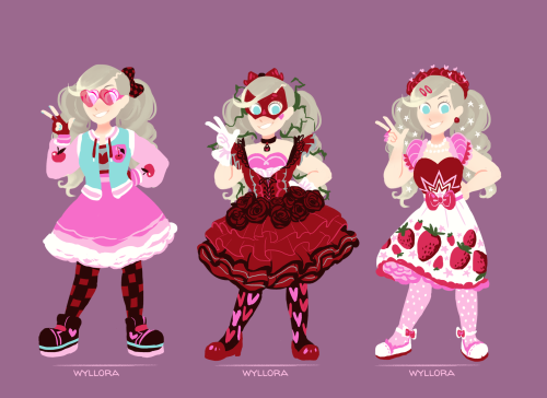 (vaguely) lolita fashion inspired Ann outfits! a follow up to my haru onescouldn’t think of fun name