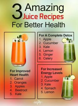sashacoki:  3 Amazing Juice Recipes For Better Health