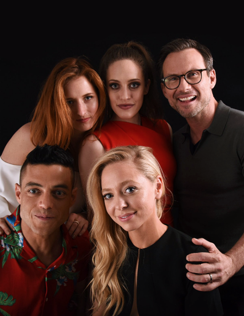 dailymsrobot:  The cast of ‘Mr. Robot’ at ComicCon’s Shutterstock Now Studio (July 21).