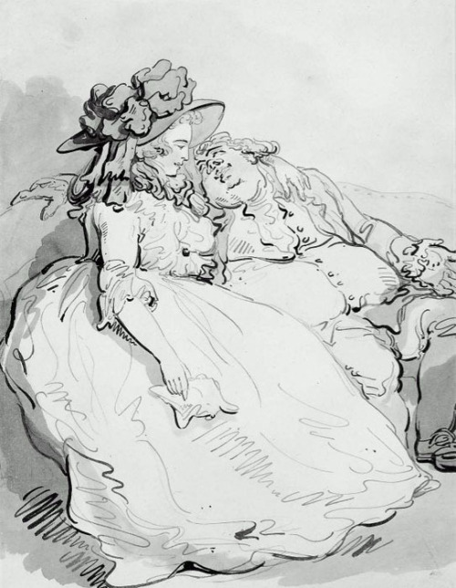 Mrs. Fitzherbert and the Prince of Wales (1792) by caricaturist Thomas Rowlandson … the futur