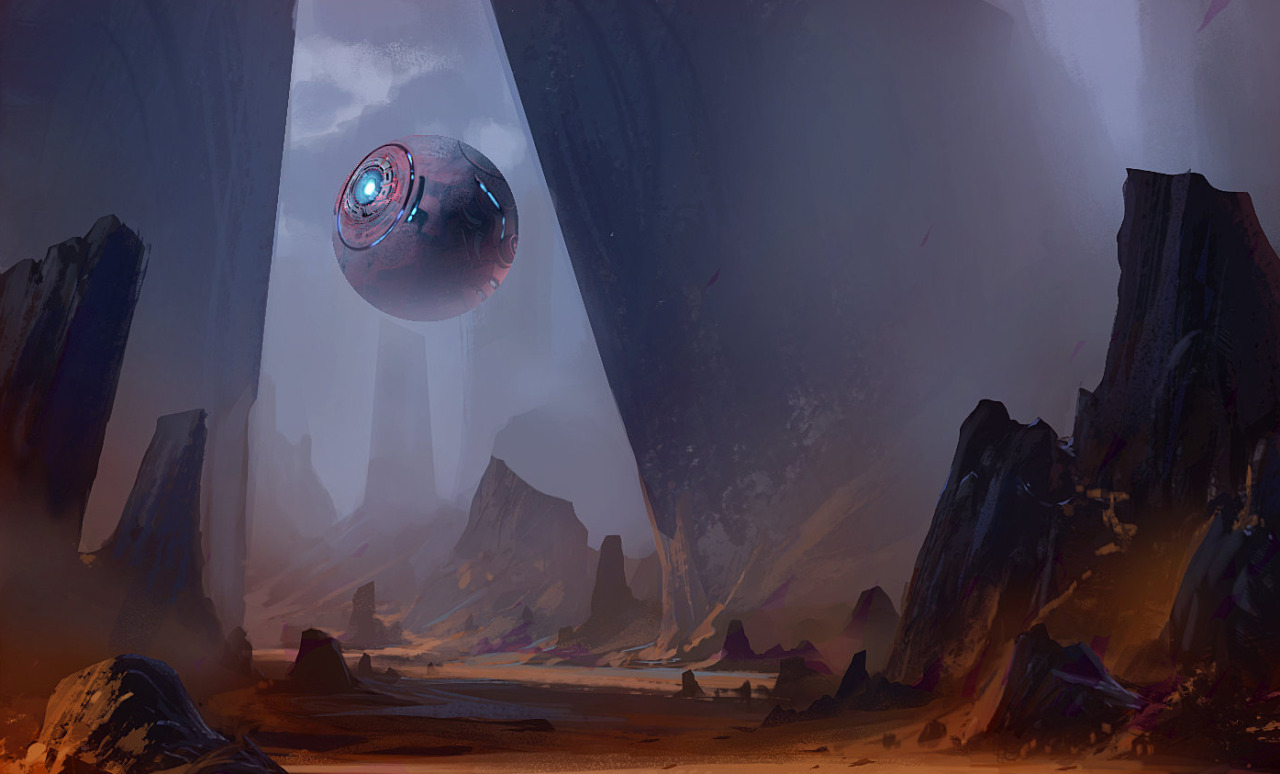 cinemagorgeous:  Stunning sci-fi art by Yin Wang.