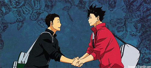 florenpattz:    Karasuno vs Nekoma sportsmanship   INMADUROS JAJAJAJAJAA <3