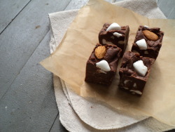 letthemeatvegancake:  Rocky Road Fudge 