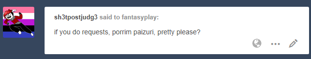 fantasyplay:  There we go. I’m gonna try to do these more along this style in the