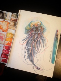 tw0ifbysea:  estupidin:  I’ve always liked jellyfish, even tho they can be scary as hell sometimes.  Oh that’s awesome. 