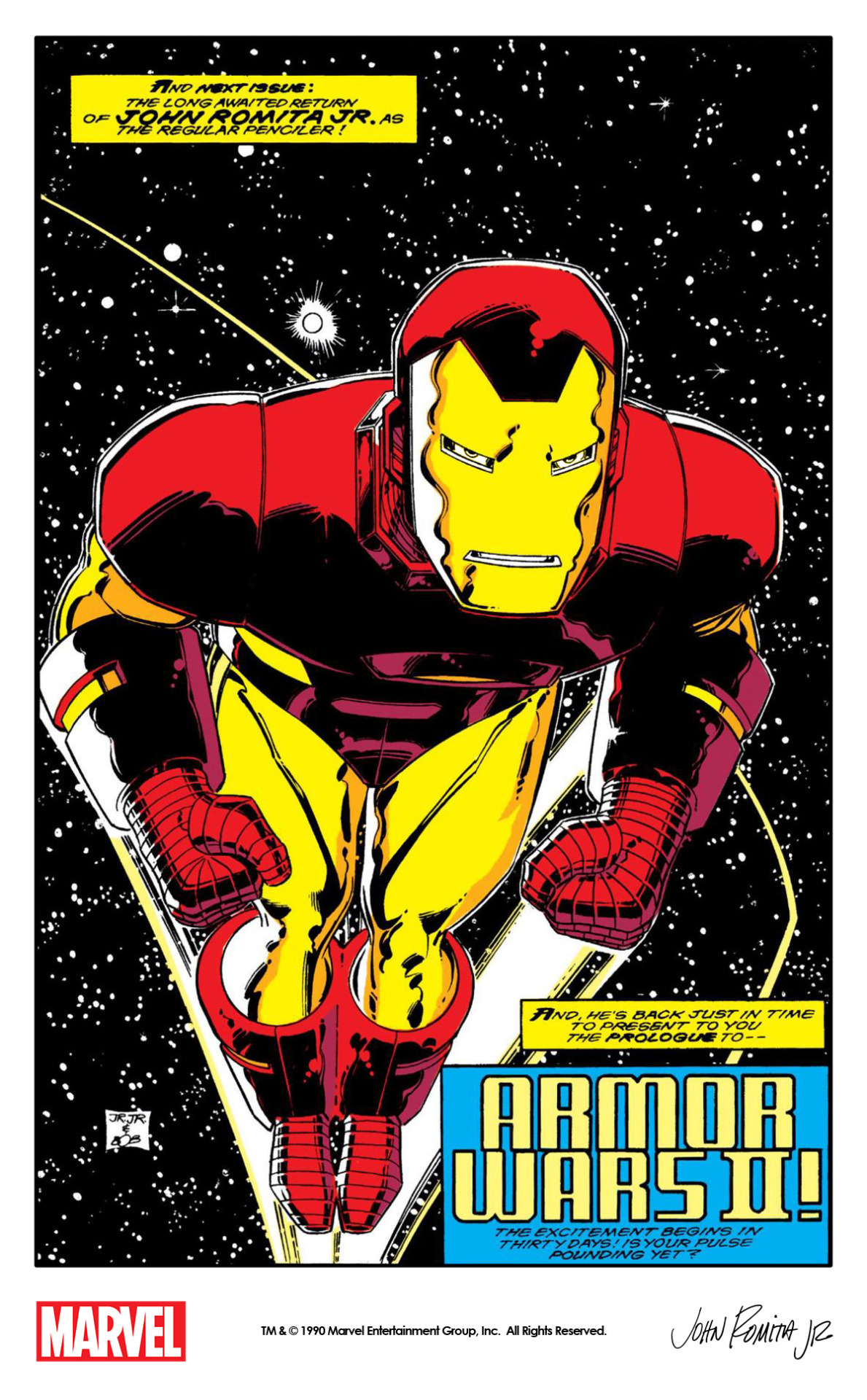 Iron Man #256 John Romita Jr Crimson Dynamo 9.4