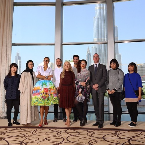 The faces of new era of fashion with @francasozzani1 @vogueitalia in Dubai #vfde Photo by @maximsap