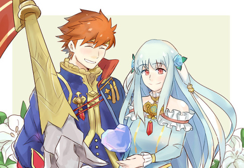 Happy Valentine’s Day of Eliwood and Ninian from Fire Emblem. So the thing is I couldn’t think of an