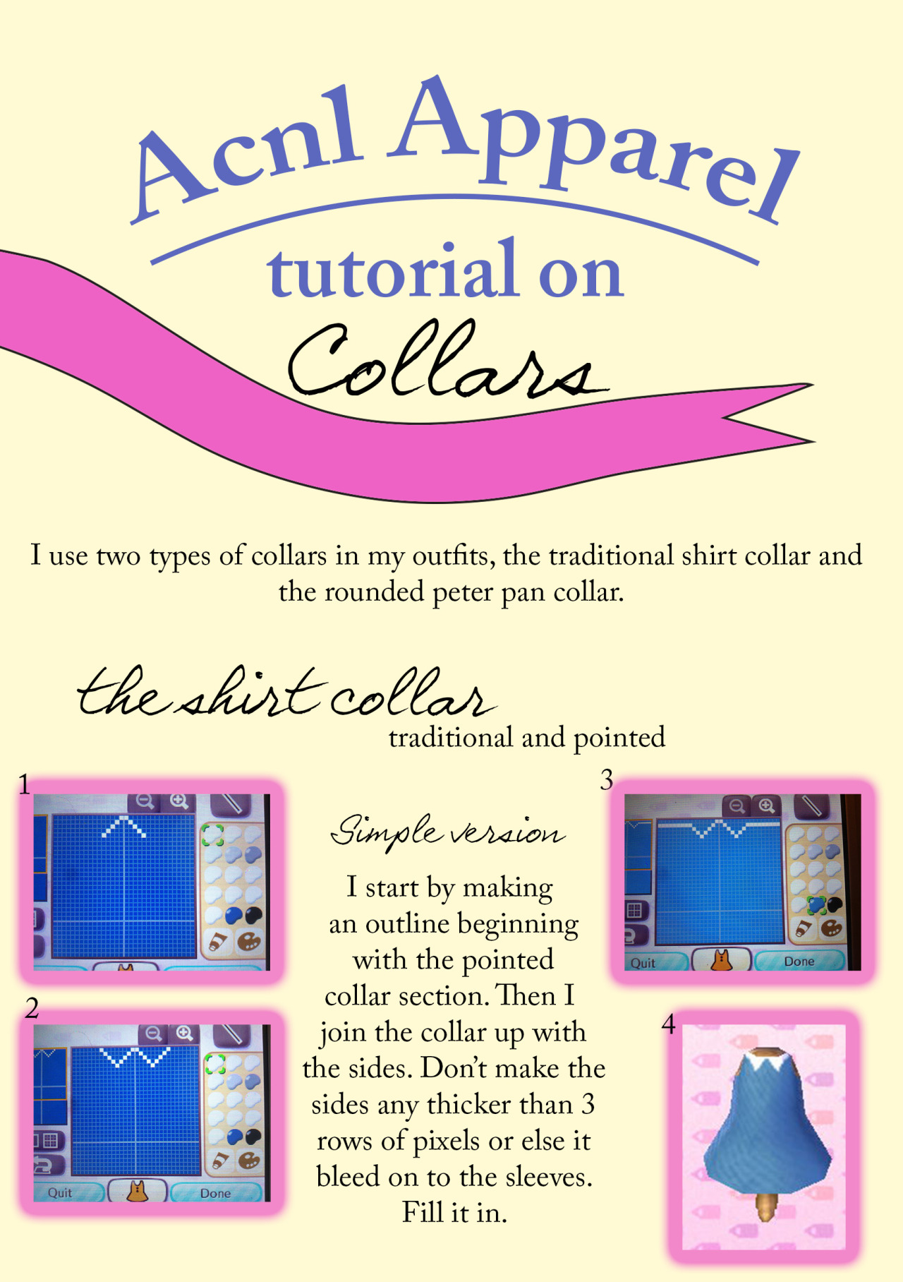Animal Crossing Apparel — It's tutorial time! This time it's all about...