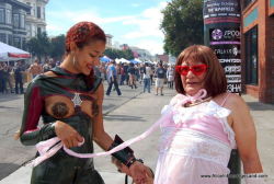 mistressaliceinbondageland:  Mistress knows how to treat a sissy like Pinky at the #FolsomStreetFair…  
