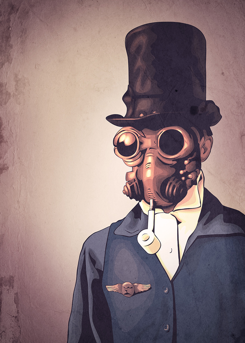 falcaolucasart:  STEAMPUNKDigital Illustration by FalcaoLucas