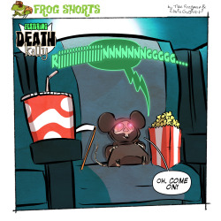 thefrogman:  Should have gotten Death Snake instead.Artwork by Chris Gugliotti [webcomic | tumblr]All new Frog Shorts at Runt of the Web! Click here to read it early!