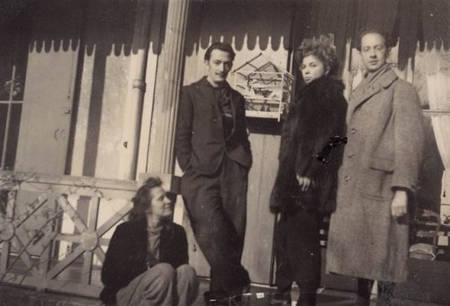 Gala, Salvador Dali, Leonor Fini & Andre Pieyre, 1940.