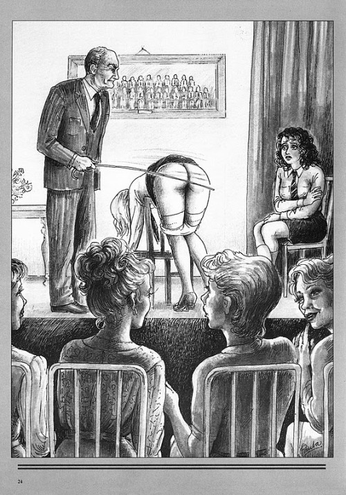 A caning demonstration