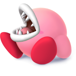 yeah-yeah-beebiss-1: artist concept of kirby’s appearance after inhaling piranha plant