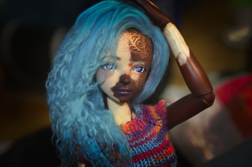 I’m so sad I don’t have a video of this faceup, but at the same time, it would have been