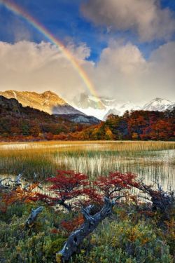 our-amazing-world:  Patagonic Rainbow Amazing
