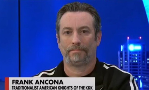 fatabulousme:  postracialcomments:  HERES THE VIDEO, PLEASE WATCH  The leader of a Ku Klux Klan group told MSNBC host Chris Hayes on Wednesday that St. Louis-area residents have supported their campaign threatening to use “lethal force” against protesters
