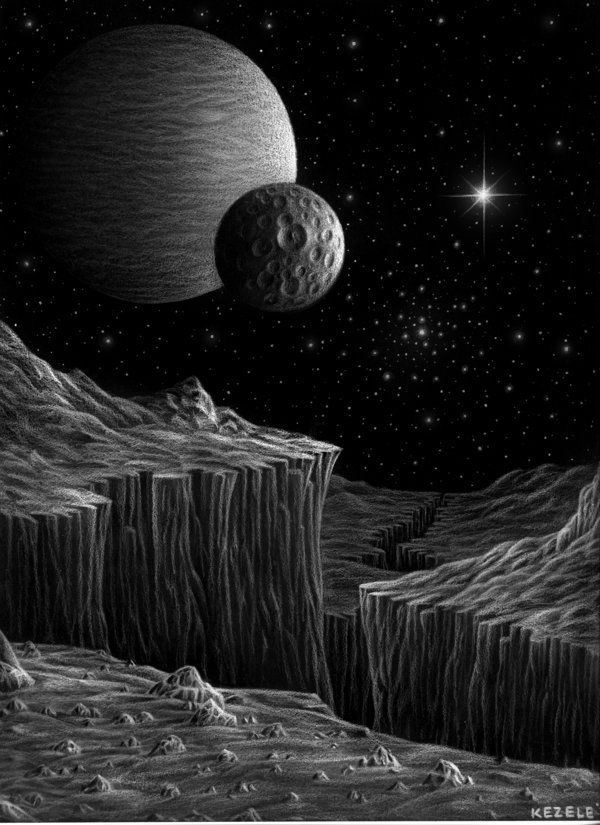 nerdyspacejunk:  &ldquo;Cosmic Divide&rdquo; - byhttp://astrovisionary.deviantart.com/