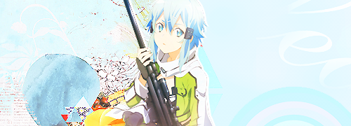 zetsueen:   Sinon on Gun Gale Online. ☆  