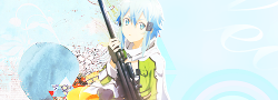 zetsueen:   Sinon on Gun Gale Online. ☆