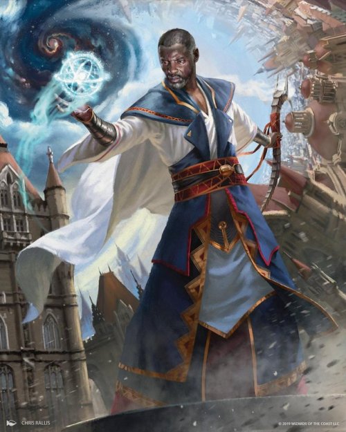 geekynerfherder: ‘Teferi, Time Raveler’ by Chris Rallis, card art for the ’War Of The Spark’ expansi