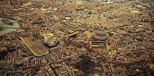 ancientromebuildings:Model of RomeI just love these model pics of ancient Rome :). 1. Bottom right A