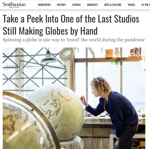 www.bellerbyandco.com | jade@bellerbyglobemakers.comInterview with Smithsonian Magazine – you can re