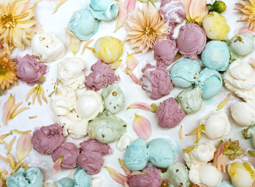 metalhearts:  ice cream and flowers by Parker Fitzgerald for Kinfolk 