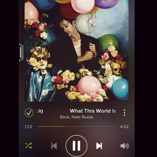 I love this #onrepeat ♥ #14days for #grandromantic so excited! #nateruess #beck #music #favoritesong