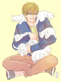 tatsudai:  more cat therapy 